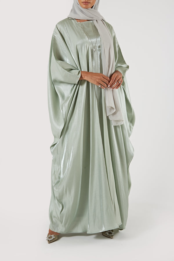 The Shamsa Abaya & Underdress | Sage