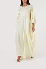The Shamsa Abaya & Underdress | Yellow