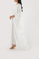 The Shamsa Abaya & Underdress | White