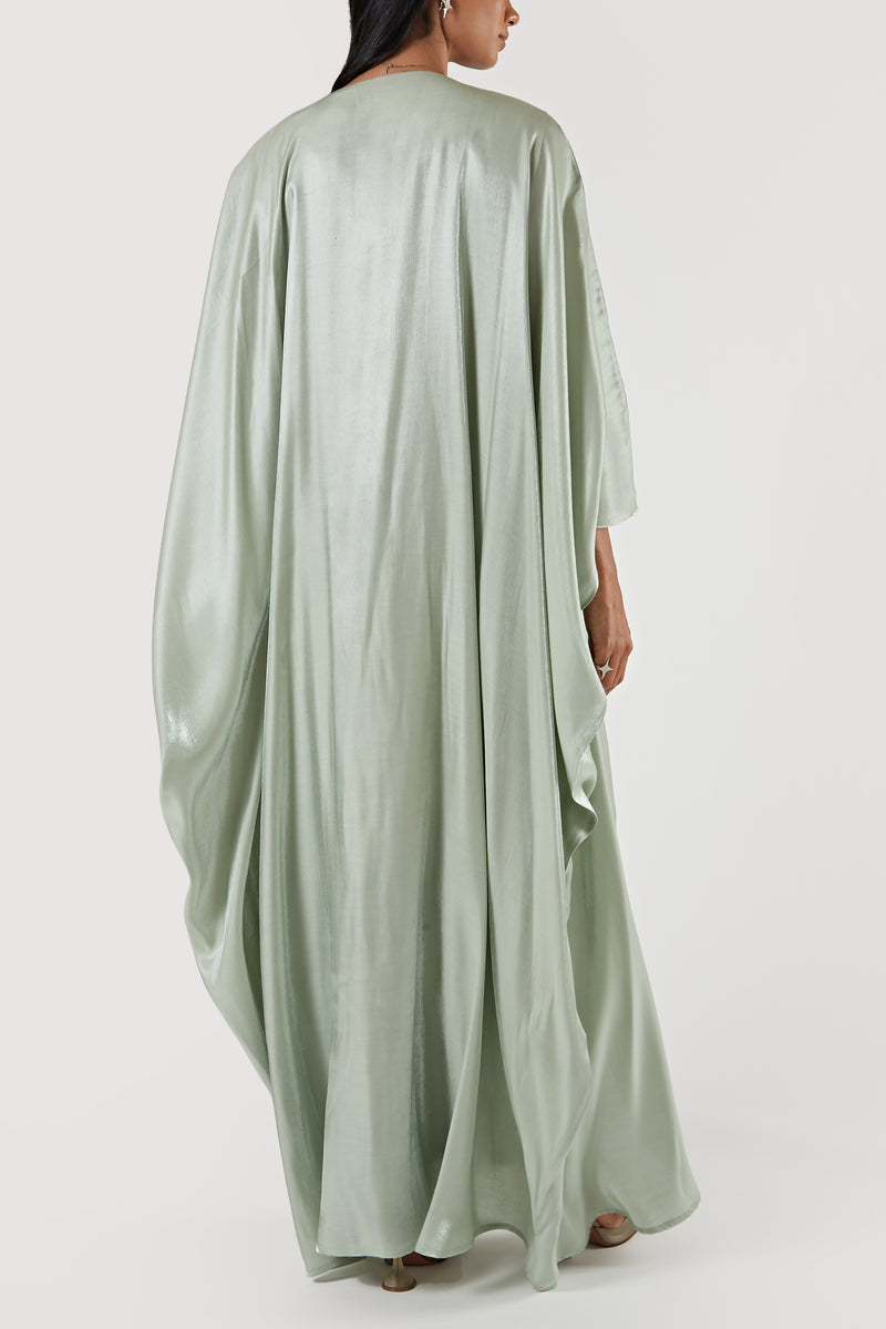 The Shamsa Abaya & Underdress | Sage