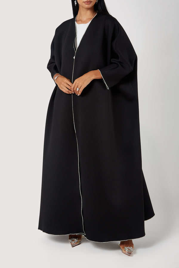 The Deema | Black with silver outline