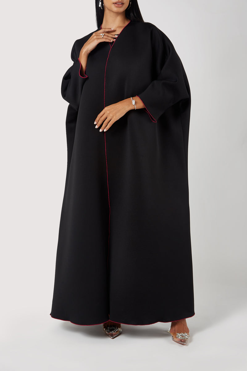 The Deema | Black with pink outline