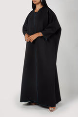 The Deema | Black with blue outline